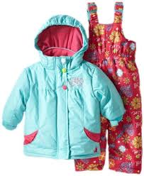 Amazon Com Rugged Bear Baby Girls Floral Snowsuit Clothing Baby Girl Snowsuit Cute Baby Girl Outfits Toddler Snowsuit