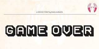 Game Over Webfont Desktop Font Myfonts In 2021 Lettering Fonts Font Names