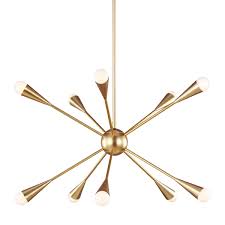 Shop Jax Burnished Brass Steel 10 Light Chandelier Overstock 27190294