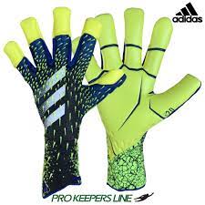Torwart handschuhe sollten von guter qualität sein, damit sie bei jedem wetter eingesetzt werden können und auch bei häufiger verwendung nicht abnutzen. Adidas Predator Gl Pro Hybrid Black Royal Blue Solar Yellow Pro Keepers Line