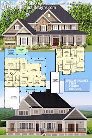 Here are farmhouse design plans that are both beautiful and built with storage in mind. Plan 46298la Five Bedroom Traditional With Wrap Around Porch Architectural Design House Plans House Plans American Houses