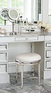 Use it to set out towels for guests or as a perch for putting on shoes and touching up a manicure—the upholstered seat makes for a surprisingly cozy resting place. Bailey Swivel Vanity Stool Frontgate Vanity Stool Bathroom Vanity Chair Bathroom Vanity Stool