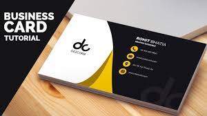 Hello guys, welcome to my new business card design tutorial. Business Card Design In Photoshop Cs6 Tutorial Learn Photoshop Front Youtube