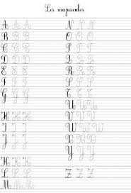 Lettres Majuscules A Imprimer De A A Z Alphabet A Imprimer Majuscule Cursive Alphabet Cursif