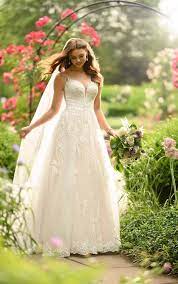 Classic Lace A Line Wedding Gown Essense Of Australia Wedding Dresses Essense Of Australia Wedding Dresses Romantic Wedding Dress Lace Designer Wedding Dresses