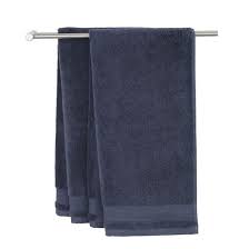 Channel white cotton hand towel. Nora 100 Cotton Hand Towel Dark Blue Towels Washcloths Bathroom Jysk Ca