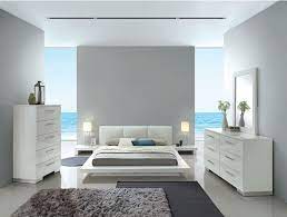 Shaker solid wood platform configurable dresser set. Furniture Of America Christie 4pc Platform Bedroom Set In White