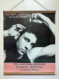 1978 Original Robert Gordon Link Wray Fresh Fish Special Promo Poster  25”x30”