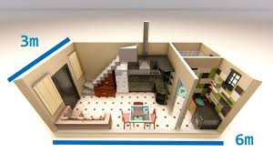 Tiene terraza al sur con vistas a l. Plano De Casas 3x6 Metros Casas Pequenas Y Economicas