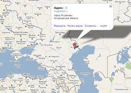 Используйте функции карты чтобы изменять масштаб. Astrahan Na Karte Rossii