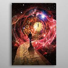 Time And Space Poster Print By Seam Less Displate Space Art Visionary Art Universe Art