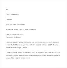 Free 7 Tenant Reference Letter Templates In Pdf Ms Word