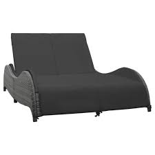 Chaise Longue De Jardin Chaise Longue Pliante Bain De Soleil Transat Double Avec Coussin Resine Tressee Anthracite Achat Vente Chaise Longue Chaise Longue De Cdiscount