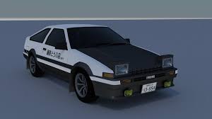 Japanese cars initial d car ae86 jdm cars jdm wallpaper japan cars toyota corolla street racing cars subaru cars. Toyota Corolla Gt Ae86 Initial D 3d Modell 20 Max Free3d