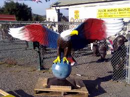 When making a selection below to narrow your results. Patriotic Eagle Majestic Large Bald Eagle Yard Art And Sculpture Poor Man S Bronze