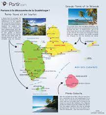 Un archipel surprenant, j'en suis revenue conquise. Cartes Touristiques Et Plans Guadeloupe Regions Points D Interets Et Distances