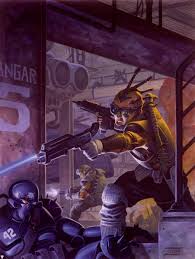 Combat By John Zeleznik Cyberpunk Art Science Fiction Art Sci Fi Art