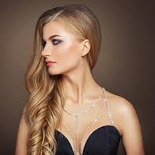 Amazon.com: 3 piezas de cadena de cuerpo de cristal con diamantes de  imitación, cadena de sujetador con soporte de pecho, cadena de bikini  plateada, cadena de sujetador de cruz para mujeres y