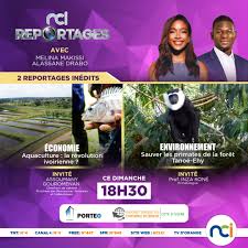 Ce dimanche, dans NCI REPORTAGES, nous parlerons de : 👉🏾Economie :  Aquaculture : la révolution ivoirienne ? 👉🏾Environnement : sauver les  primates de la forêt Tanoé-Ehy ⏰ RDV à 18h30 avec Melina
