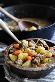 Remove the meat from the pot and set aside. Old Fashioned Dutch Oven Beef Stew Recipe Rocky Hedge Farm