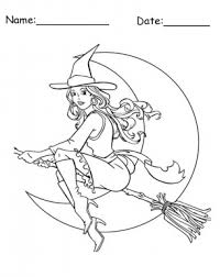 Discover thanksgiving coloring pages that include fun images of turkeys, pilgrims, and food that your kids will love to color. Flying Broom Stick And Witch Coloring Pages