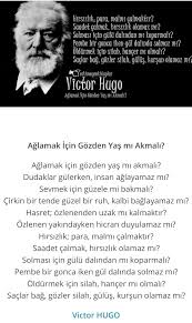 Mehmet Cosar Adli Kullanicinin Sair Panosundaki Pin Siir Victor Hugo Sair