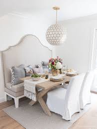 Our Kitchen Eat In Area Reveal Driven By Decor Eat In Kitchen Table Kitchen Table Chairs Upholstered Banquette