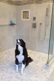 A window is located behind an oil rubbed bronze floor mount tub filler paired with an oval freestanding bathtub. 7 Myths About One Level Curbless Showers