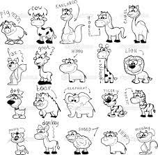 Cartoon Drawings Of Animals Cute Animal Drawings Cartoon Animals