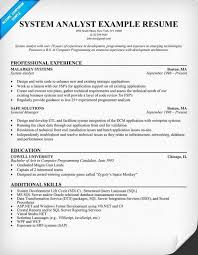 Modifies system menus, edits spreadsheets and reports, and troubleshoots system problems. Business Systems Analyst Resume New System Analyst Resume Resume Panion Sample Resume Resume Finance