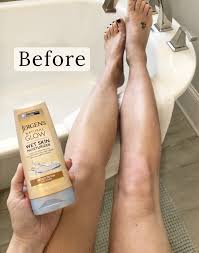 If you allow the lotion to completely air dry then it will take you about 7 minutes, . Summer Skin Before Jergens Natural Glow Wet Skin Moisturizer Jennysue Makeup