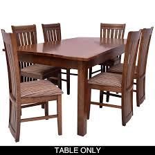 Small round tables for two start at a diameter of 2'6 (76 cm) and grow up to sizes for four to six people. Buy Clayton Dining Room Suit 6 Seater Table Only Online In Sri Lanka Singer