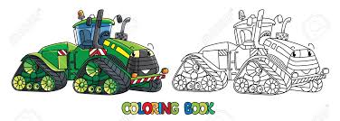 5 x 7, 6 x 10, 9 x 9. Drole Grand Tracteur Avec Des Yeux Pour Livre De Coloriage Clip Art Libres De Droits Vecteurs Et Illustration Image 98360334