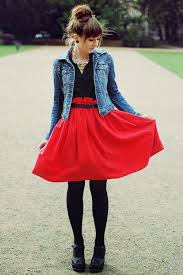 Blue Stradivarius Jacket Black Romwe Bag Red H M Skirt 400 Fashion Red Skirts Style