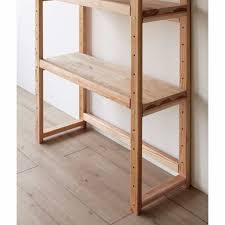 国産杉の無垢材キッチン収納 パントリーキッチンラック 幅149cm奥行38cm 659411の通販はwowma ディノス 棚 キッチンラック 収納