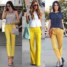 14 Look De Como Combinar A Cor Amarela Sao Lindos Ideias Fashion Moda Colorida Roupas Chique