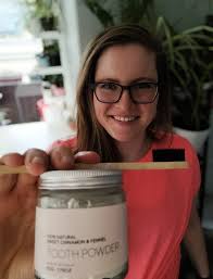 Zero waste tooth powder and bamboo toothbrush