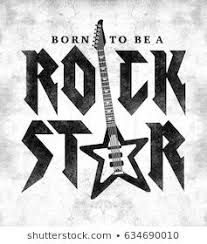 Black And White Rockstar Logo Rock Slogan Graphic For T Shirt Imagens De Rock Fotos Dos Simpsons Adesivos De Banda