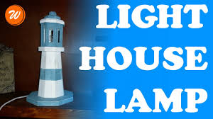 It will not splinter, crack, or fade and needs no painting. Diy Wood Lighthouse Lamp How To Make A Lighthouse Youtube