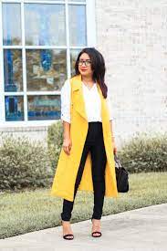 Long Yellow Vest Chaleco Amarillo Via Www Jessicafashionnotes Com Chalecos Largos Ropa Moda De Ropa