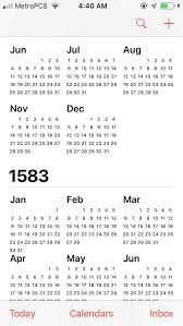 Tap the search tab and search for the apple calendar app. Why Does My Calendar Only Go Back To 1583 Shittyaskscience