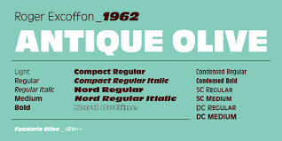 Antique Olive Font Download Download The Antique Olive Font Today