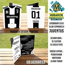 Pernikahan memang menjadi sesuatu yang spesial, baik un. Jual Undangan Pernikahan Klub Sepak Bola Barca Juve Liverpool Mu Chelsea Kab Tangerang On Computer Tokopedia