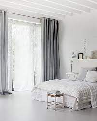 Different styles of window dressing available in pony dance store. Furniture Bedrooms White Bedroom With Grey Curtains Decor Object Your Daily Dose Of Best Home Decorating Ideas Interior Design Inspiration