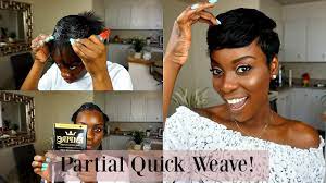 However, short weave hairstyles shouldn't be overlooked either. Partial Quick Weave Short Hair Tutorial Short Hair Magic Youtube