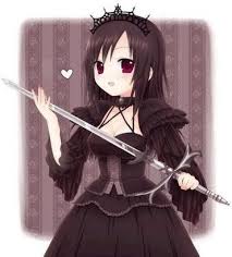 Image of redhead sitting looking at viewer red eyes long hair. Pin On Anime Girls