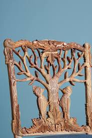 Handcarved Menagerie Woodpecker Dining Chair Anthropologie In 2020 Hand Carved Dining Chairs Carved Chairs