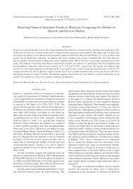 Accounting scandals are business scandals which arise from intentional manipulation of financial statements with the disclosure of financial misdeeds by trusted executives of corporations or governments. Pdf Detecting Financial Statement Frauds In Malaysia Comparing The Abilities Of Beneish And Dechow Models