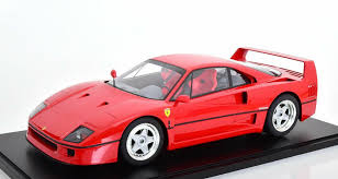 It was built from 1987 to 1992, with the lm and gte race car versions continuing production until 1994 and 1996 respectively. Gt Spirit 1987 Ferrari F40 Red With Display Case In Massive 1 8 Scale Gtspirit Ferrari Ferrari F40 Ferrari Car Model