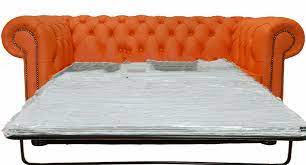 Maybe you would like to learn more about one of these? Buy Orange Leather Chesterfield Sofa Bed Online 2 Seater